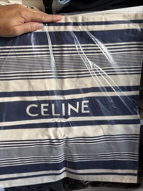 GWP—-Celine Navy and White Striped tote, big tote. STILL IN PLASTIC